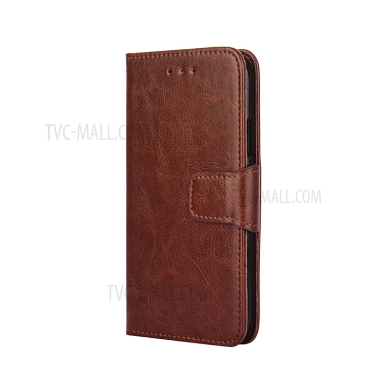 PU Leather Case Cover for Samsung Galaxy A42 5G Wallet Stand Design Protective Shell - Brown-2