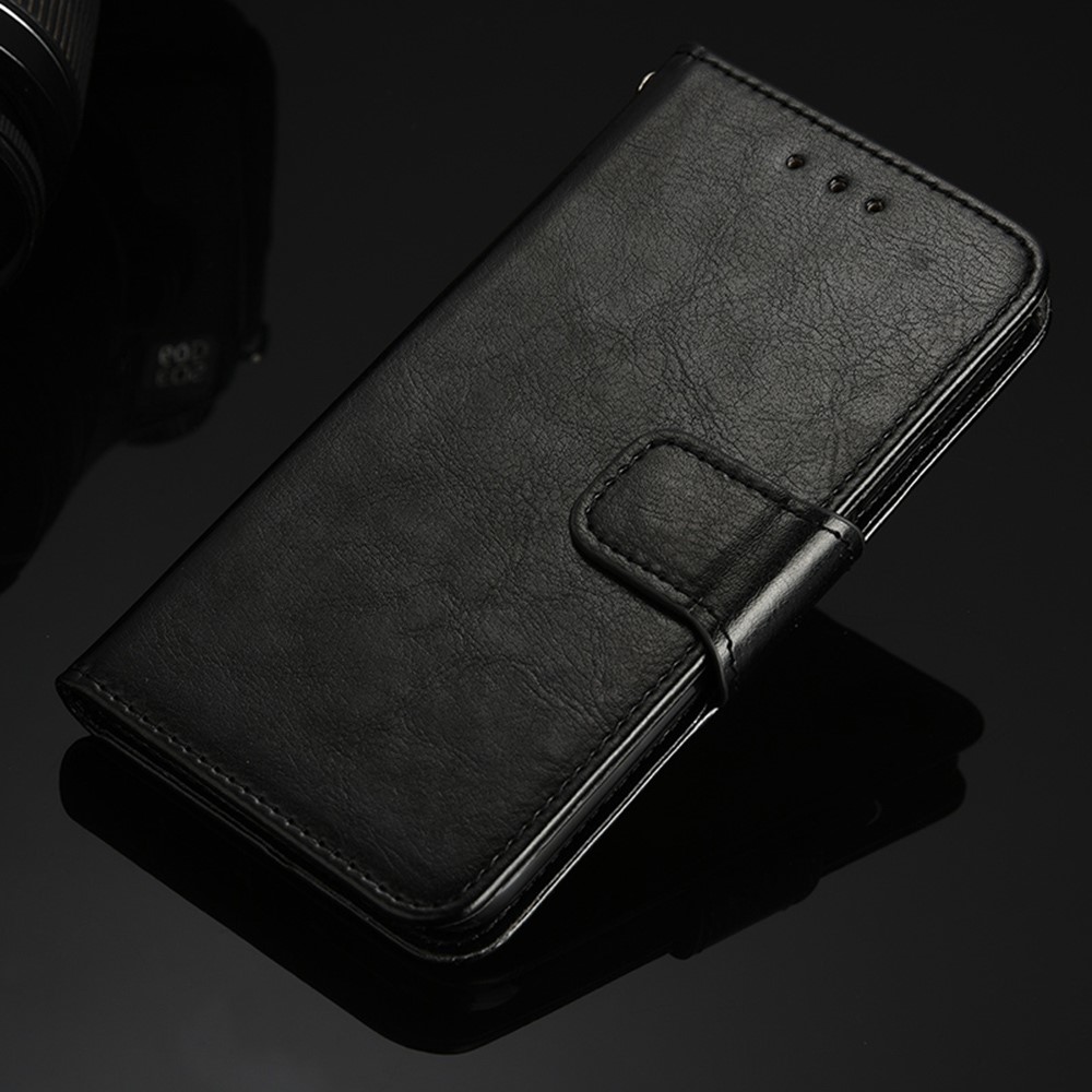 PU Leather Case Cover for Samsung Galaxy A42 5G Wallet Stand Design Protective Shell - Black-3