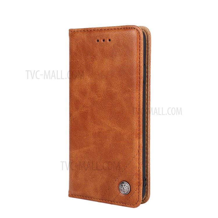 Wallet Stand Design Retro Style Leather Phone Cover Case for Samsung Galaxy A32 5G - Brown-3