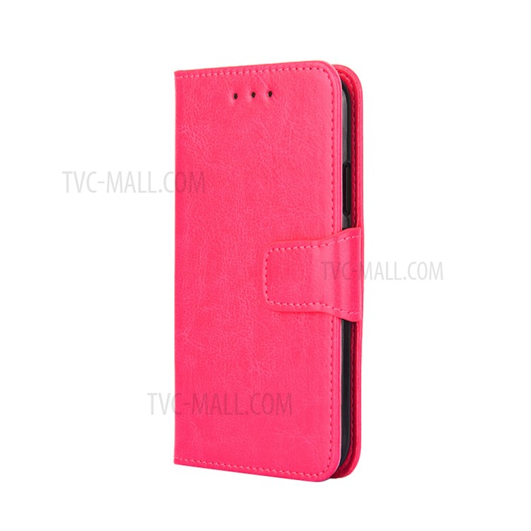 TPU + PU Leather Wallet Phone Stand Cover Case for Samsung Galaxy A32 5G - Rose-1