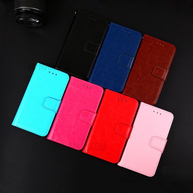Wallet Stand Design TPU + PU Leather Cover Case for Samsung Galaxy A12 - Brown-12