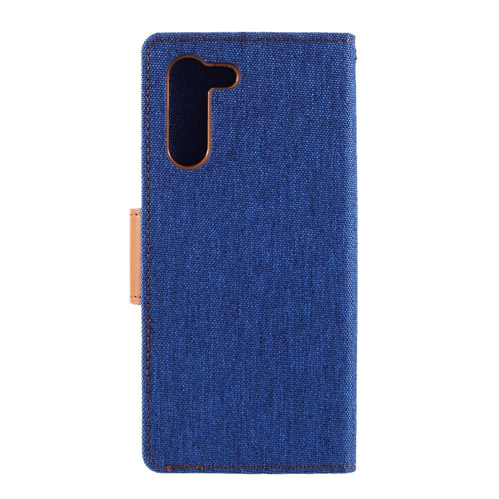 MERCURY GOOSPERY for Samsung Galaxy S21 5G Canvas Diary Stand Leather Cell Phone Cover - Baby Blue-3
