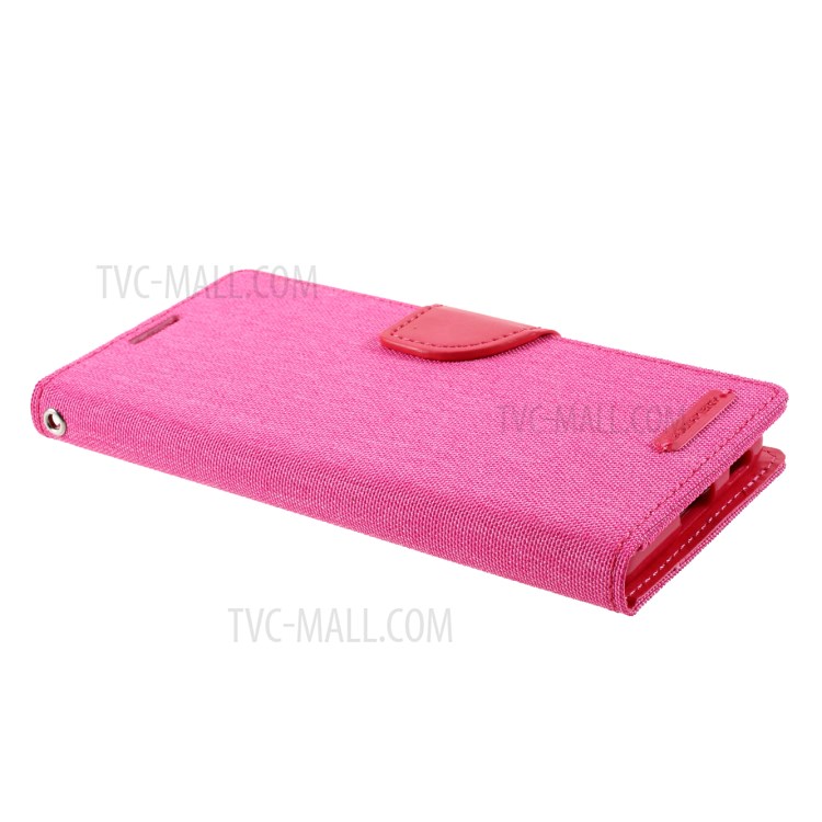 MERCURY GOOSPERY for Samsung Galaxy S21 5G Canvas Diary Stand Leather Cell Phone Cover - Rose-4