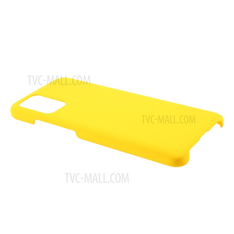 Rubberized Plastic Case for Samsung Galaxy A02s (EU Version) Hard Cell Phone Cover - Yellow-4