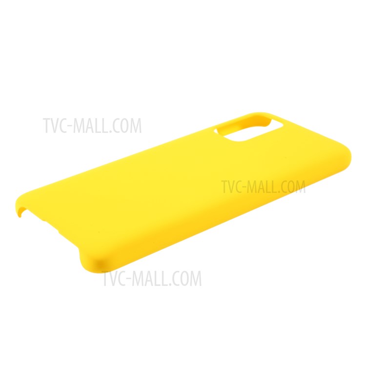 Rubberized Plastic Case for Samsung Galaxy A02s (EU Version) Hard Cell Phone Cover - Yellow-5