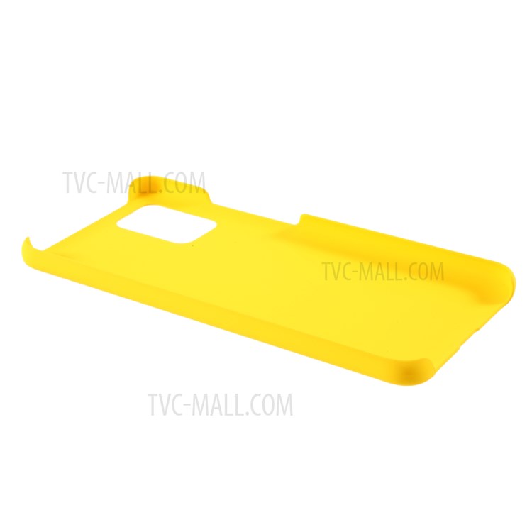 Rubberized Plastic Case for Samsung Galaxy A02s (EU Version) Hard Cell Phone Cover - Yellow-6