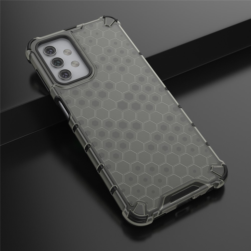 For Samsung Galaxy A32 5G Honeycomb Pattern Shock-proof TPU + PC Combo Case - Black-4