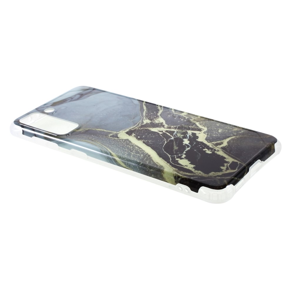 Four-corner Cushion IMD Marble Pattern TPU Cover for Samsung Galaxy S21 Plus 5G - Style A-3