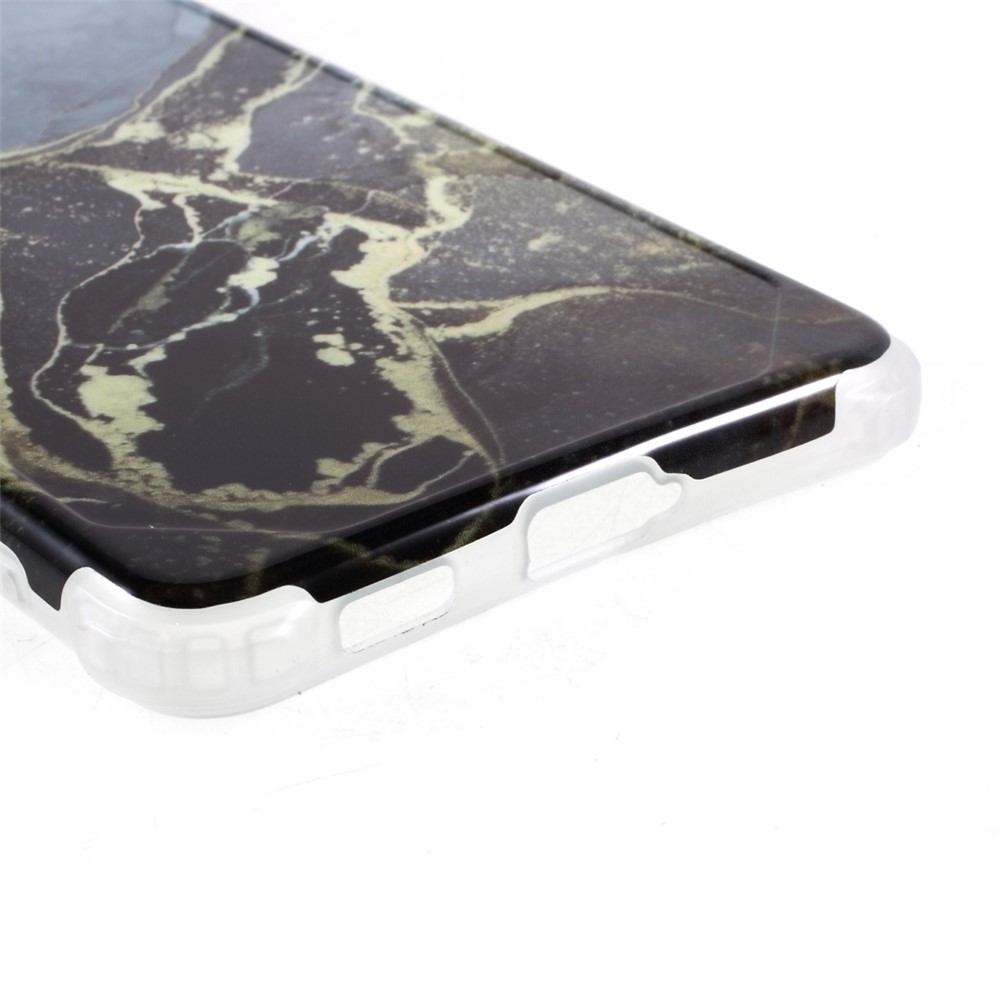 Four-corner Cushion IMD Marble Pattern TPU Cover for Samsung Galaxy S21 Plus 5G - Style A-6