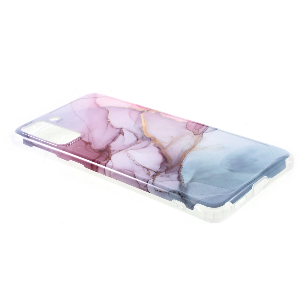 Four-corner Cushion IMD Marble Pattern TPU Cover for Samsung Galaxy S21 Plus 5G - Style F-3