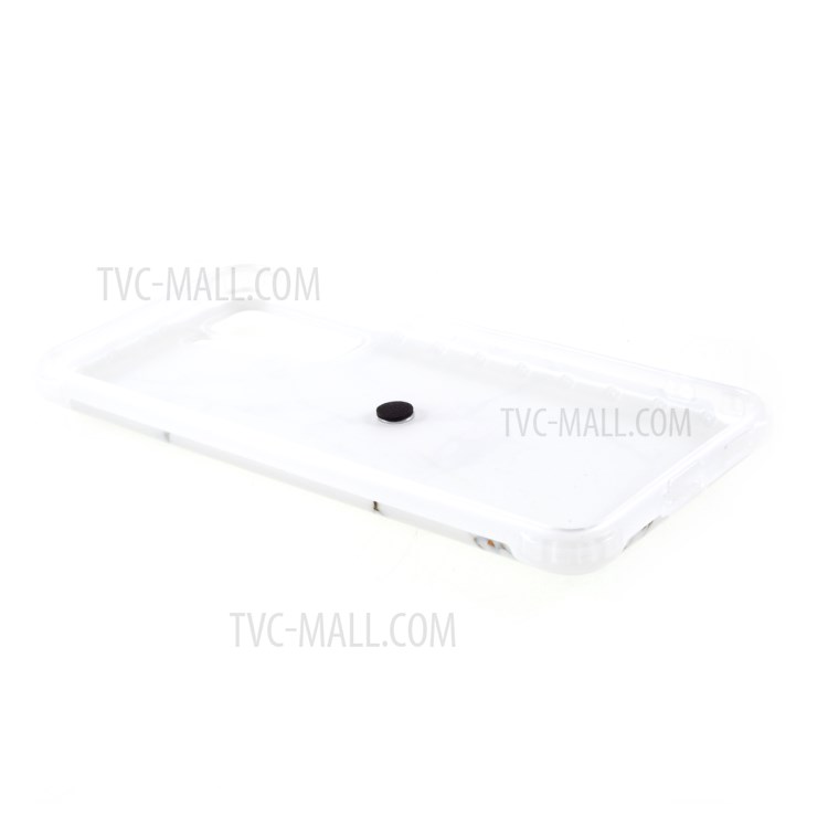 IMD Marble Pattern Four-corner Cushion TPU Cover with Kickstand for Samsung Galaxy S21 Plus 5G - Style H-5