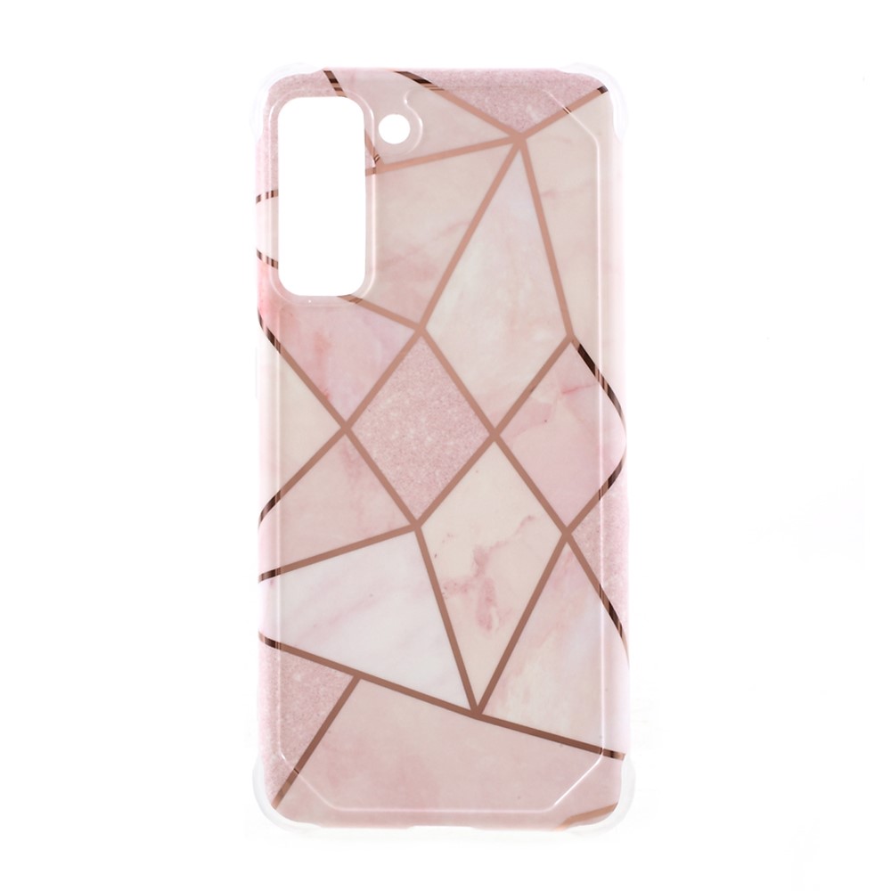 IMD Splicing Marble Pattern TPU Protector Cover for Samsung Galaxy S21 Plus 5G - Style A-1