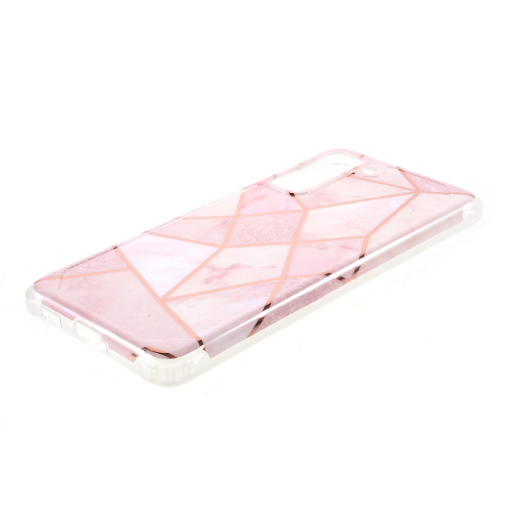 IMD Splicing Marble Pattern TPU Protector Cober Para Samsung Galaxy S21 Plus 5G - Estilo A