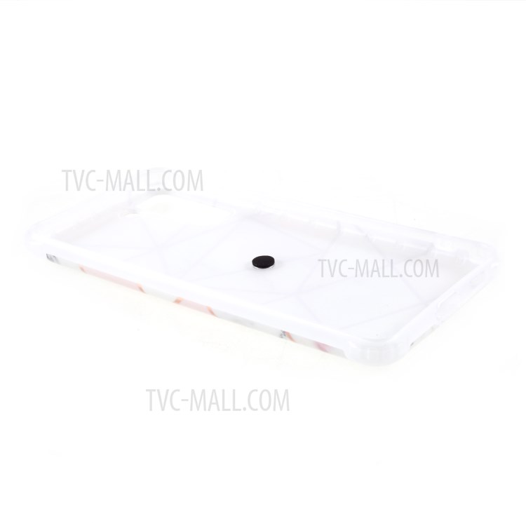 Four Corner Cushion IMD Splicing Marble Pattern TPU Protector Cover with Kickstand for Samsung Galaxy S21 Plus 5G - Style E-5
