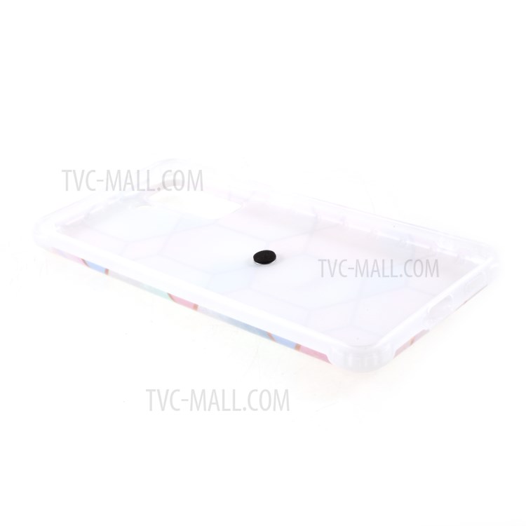 Four Corner Anti-Fall IMD Splicing Marble Pattern TPU Protector Cover with Kickstand for Samsung Galaxy S21 5G - Style A-5