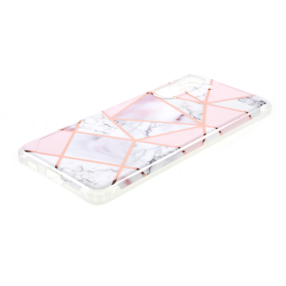 IMD Marble Pattern Splicing TPU Phone Protector Cover for Samsung Galaxy S21 5G - Style D-4