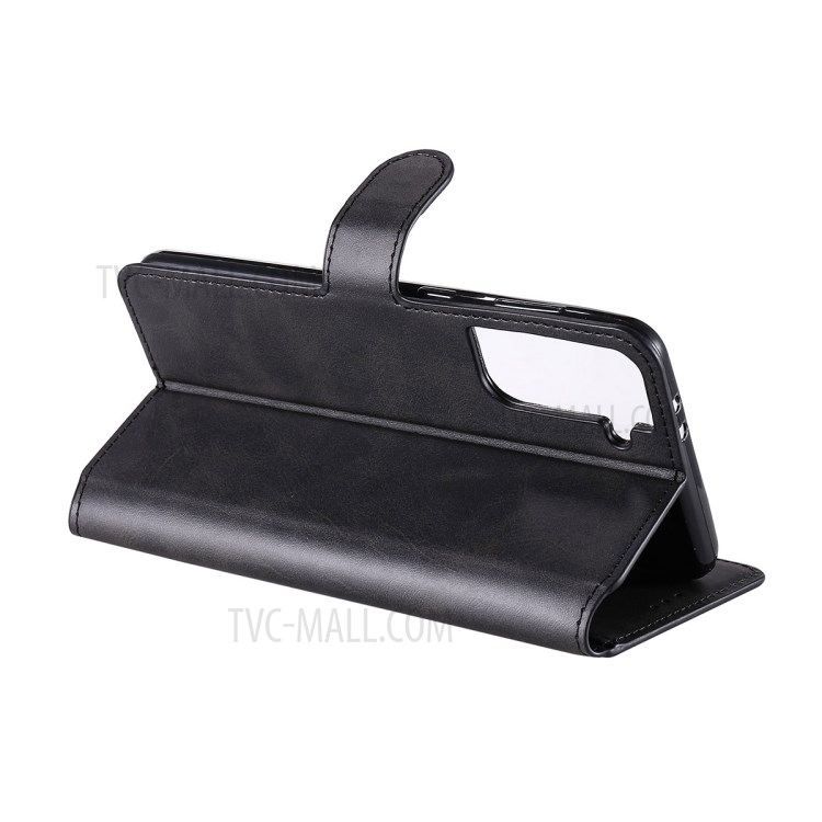 ENKAY PU Leather + TPU Protector Wallet Stand Cover for Samsung Galaxy S21+ - Black-2