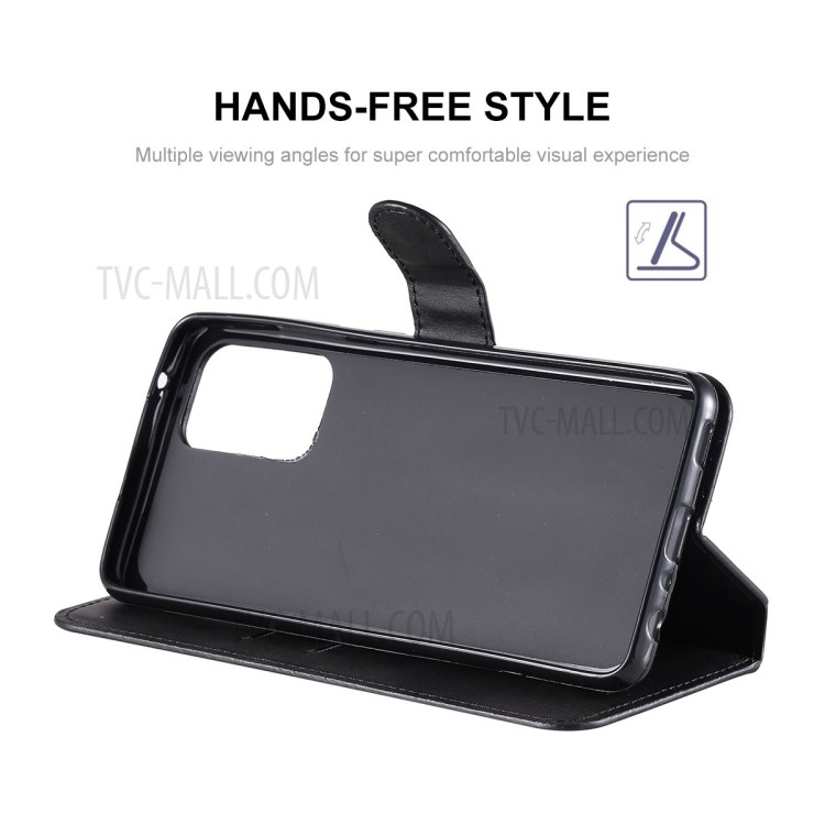ENKAY for Samsung Galaxy A72 5G PU Leather + TPU Protector Wallet Stand Case - Black-3