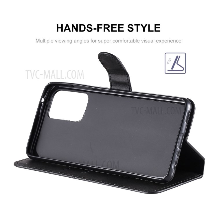 ENKAY PU Leather + TPU Protector for Samsung Galaxy A52 5G Wallet Stand Shell - Black-3