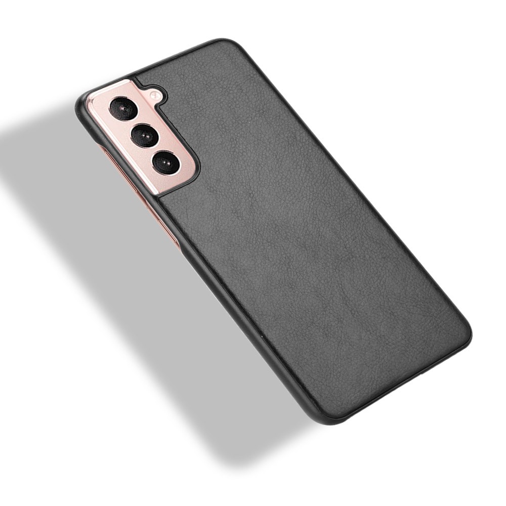 Litchi Texture PU Leather Coated Phone Protective Case Cover for Samsung Galaxy S21+ 5G - Black-4