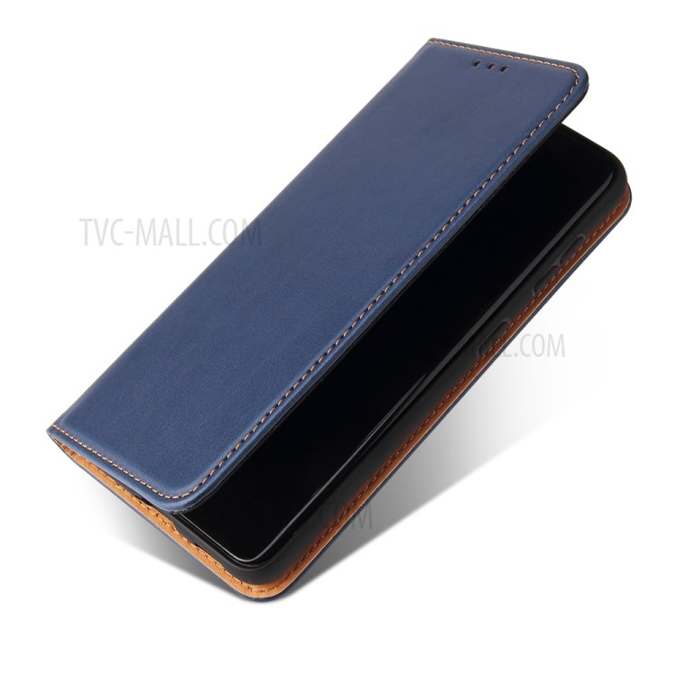 PU Leather + TPU Stand Wallet Cell Phone Protective Shell for Samsung Galaxy S21+ 5G - Blue-3