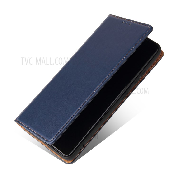TPU + PU Leather Stand Wallet Cell Phone Protective Shell for Samsung Galaxy S21 Ultra 5G - Blue-5