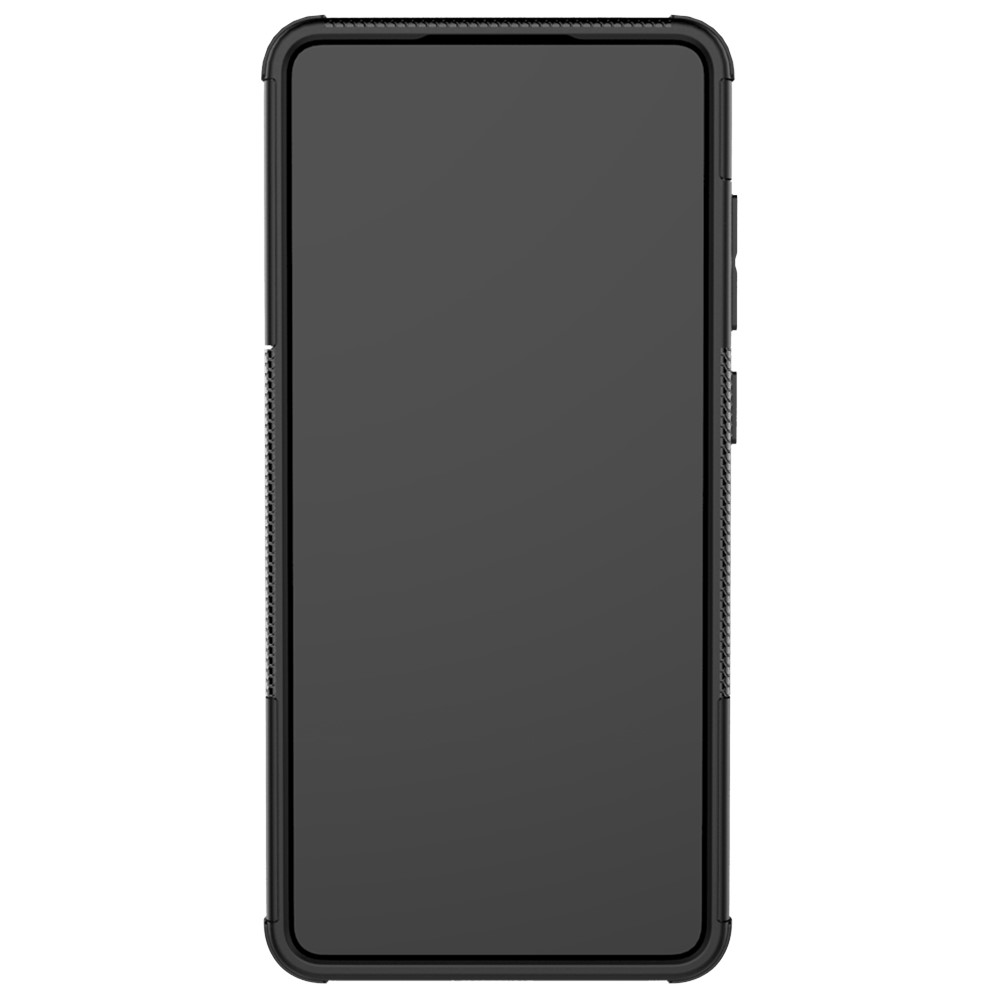 Foldable Kickstand Cool Tyre PC + TPU Hybrid Shell Case for Samsung Galaxy A72 5G - Black-3