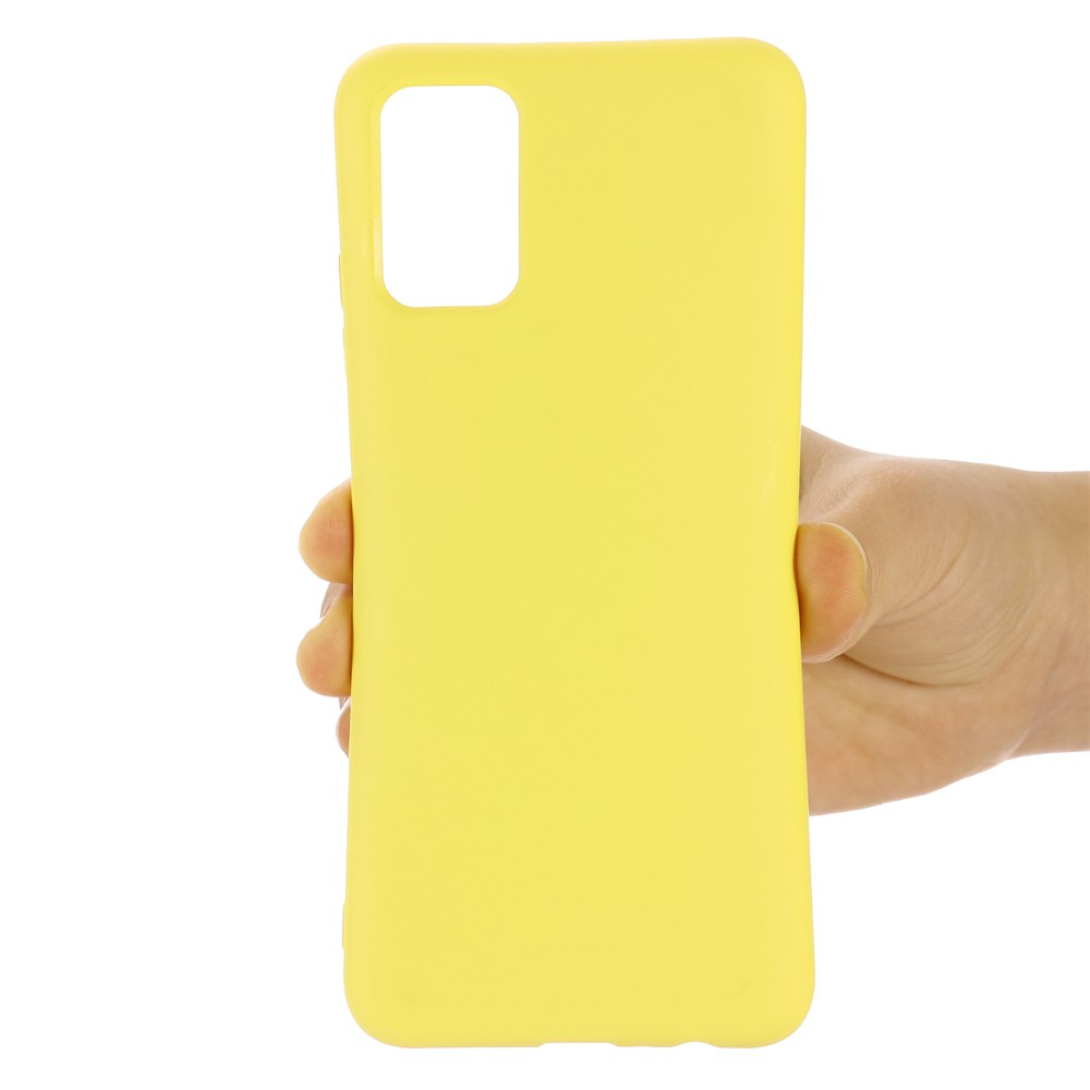 Drop-proof Soft Liquid Silicone Case for Samsung Galaxy A02s (EU Version) - Yellow-5