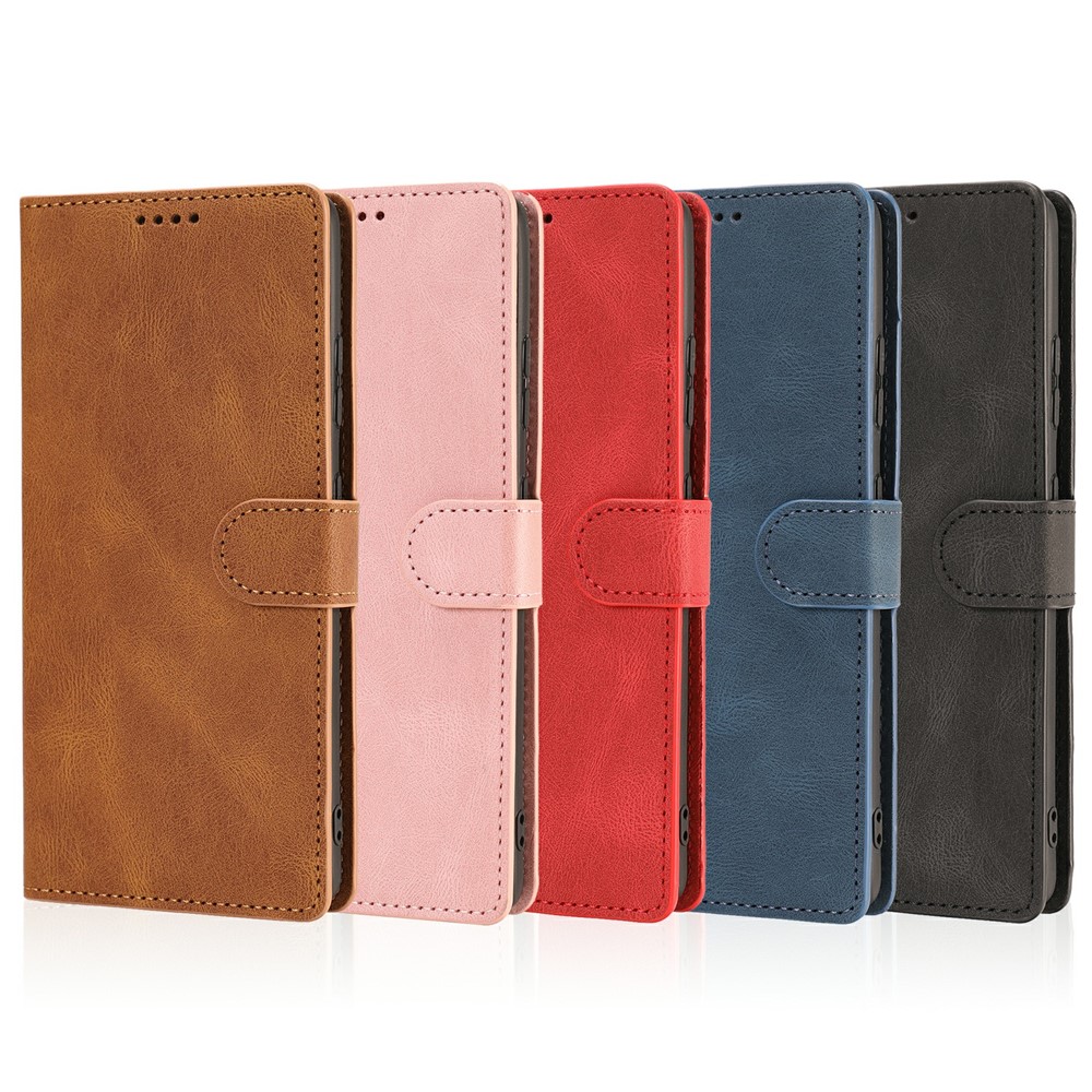 Wallet Stand Design Fantasy Classic Leather Phone Case for Samsung Galaxy S21 Ultra - Black-15