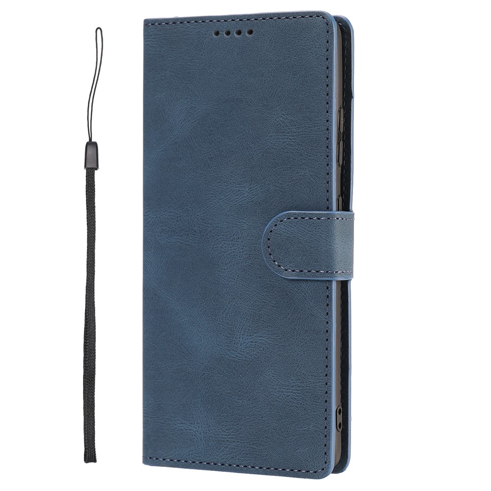 Wallet Stand Design Fantasy Classic Leather Phone Case for Samsung Galaxy S21 Ultra - Blue-10