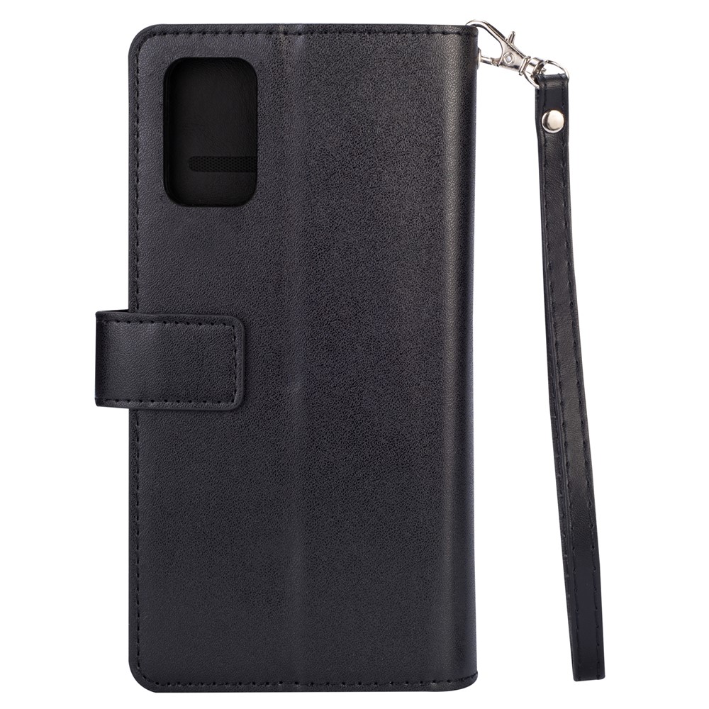 Multi-function Leather Wallet Stand Cover Case for Samsung Galaxy A72 5G - Black-3
