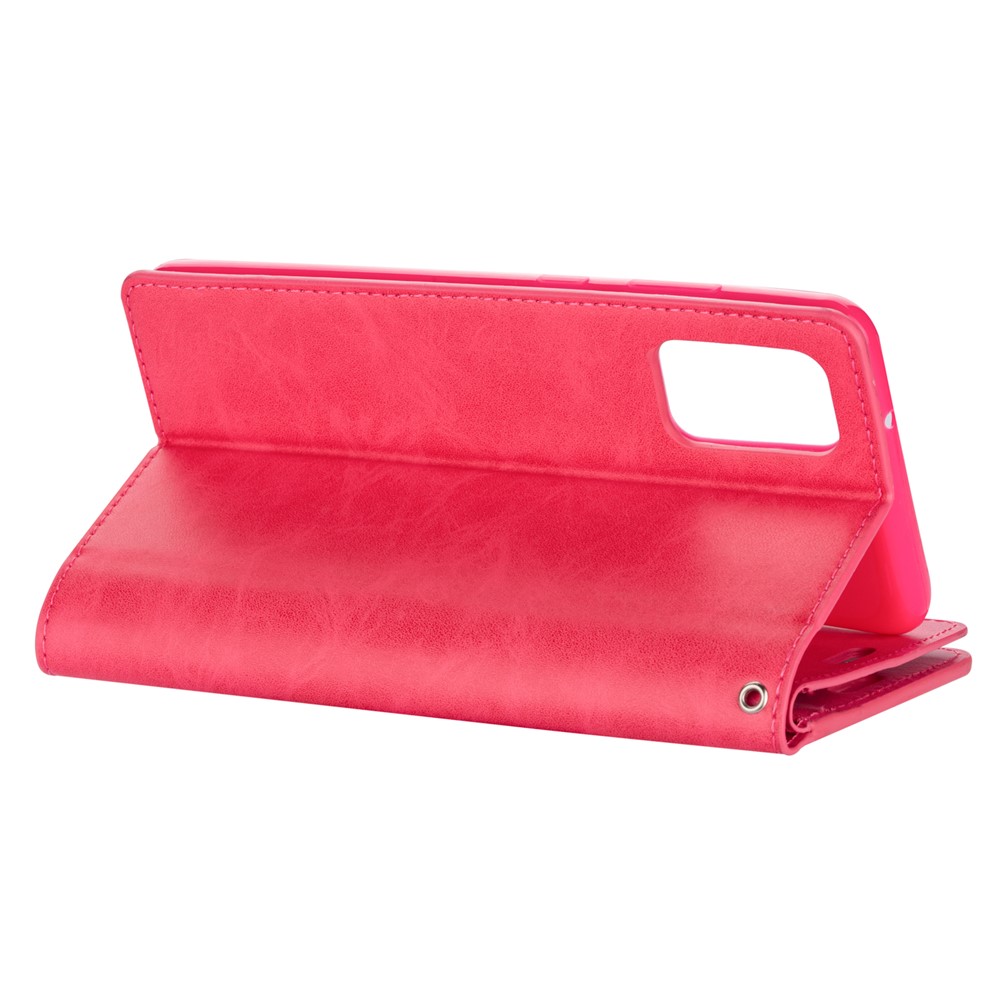 Multi-function Leather Wallet Stand Cover Case for Samsung Galaxy A52 5G - Rose-6