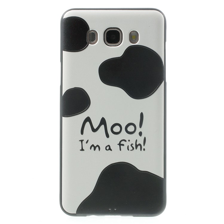 

Embossed TPU Cover for Samsung Galaxy J7 (2016) J710F J710G - Quote Moo I am a Fish