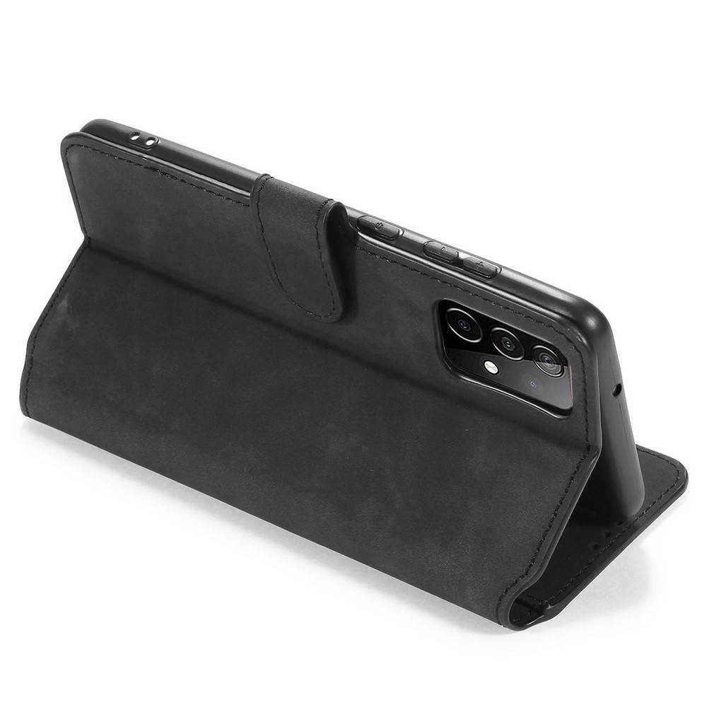DG.MING Retro Style for Samsung Galaxy A52 5G Case Leather Wallet Stand Shell - Black-6