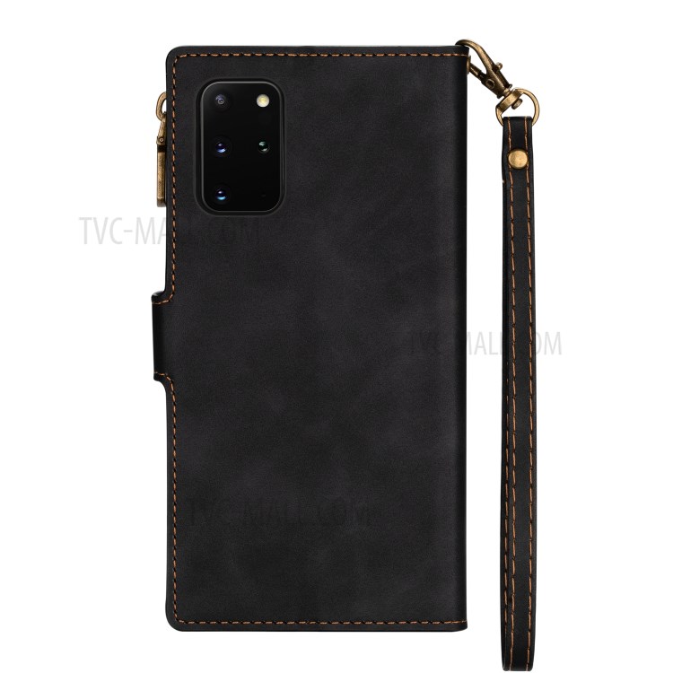 Cubierta de TPU Recubierta de Cuero PU Para Billetera de Moda Para Samsung Galaxy A32 5G/M32 5G - Negro-3