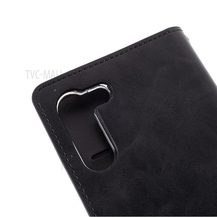 MERCURY GOOSPERY Mansoor Series Wallet Style Leather Cover Case for Samsung Galaxy S21 - Black-12