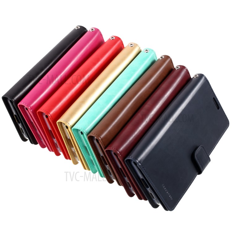 MERCURY GOOSPERY Mansoor Series Wallet Style Leather Cover Case for Samsung Galaxy S21 - Black-14