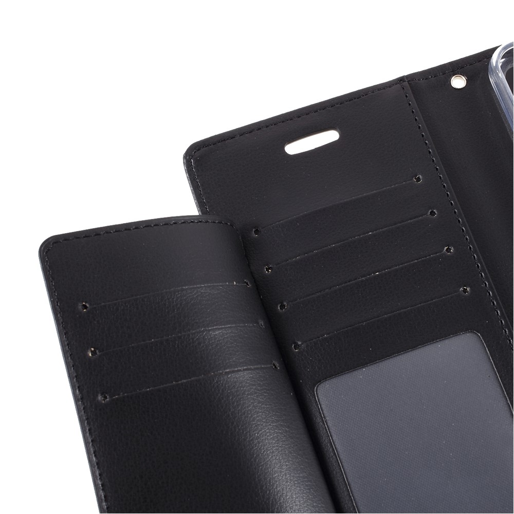 MERCURY GOOSPERY Rich Diary Metal Buckle Wallet PU Leather Case for Samsung Galaxy S21+ - Black-11