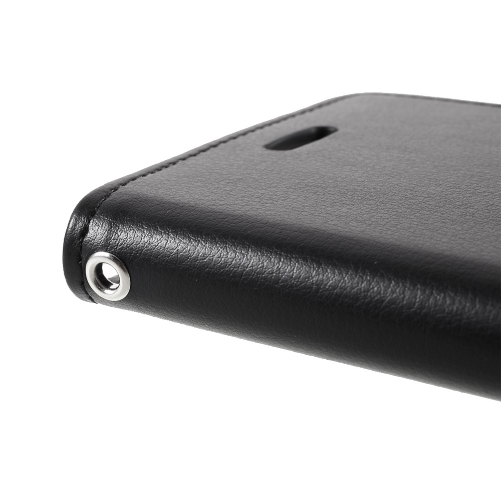 MERCURY GOOSPERY Rich Diary Metal Buckle Wallet PU Leather Case for Samsung Galaxy S21+ - Black-5