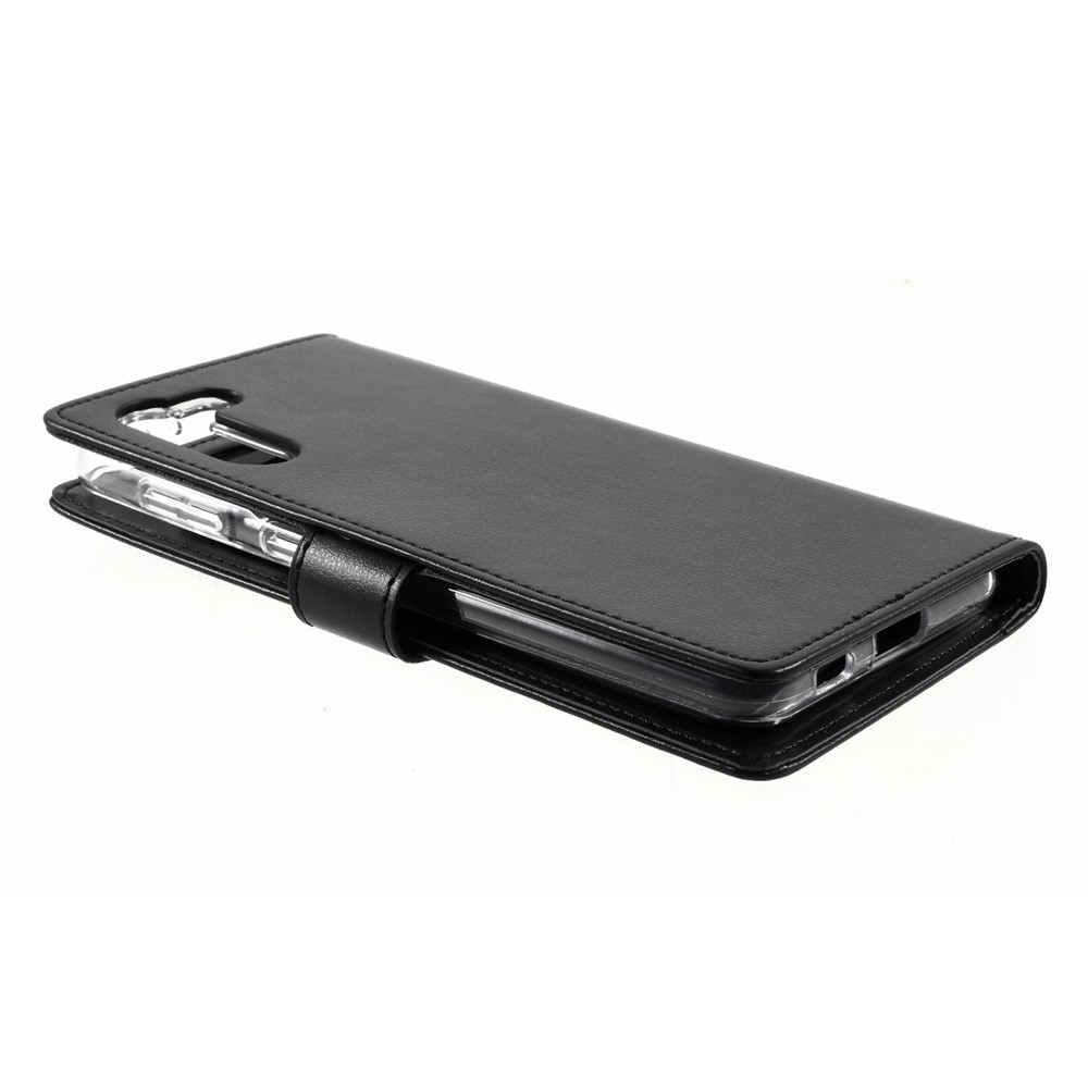 MERCURY GOOSPERY Rich Diary Metal Buckle Wallet PU Leather Case for Samsung Galaxy S21+ - Black-7