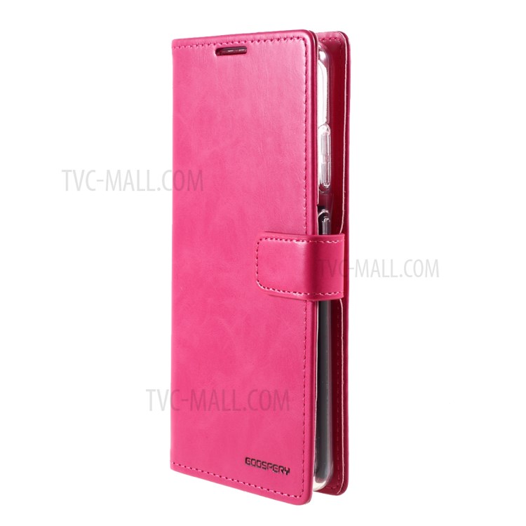 MERCURY GOOSPERY Blue Moon Leather Wallet Stand Case for Samsung Galaxy S21 Ultra Cover - Rose-2