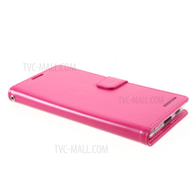 MERCURY GOOSPERY Blue Moon Leather Wallet Stand Case for Samsung Galaxy S21 Ultra Cover - Rose-4