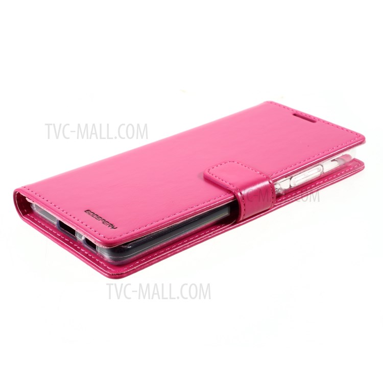 MERCURY GOOSPERY Blue Moon Leather Wallet Stand Case for Samsung Galaxy S21 Ultra Cover - Rose-5