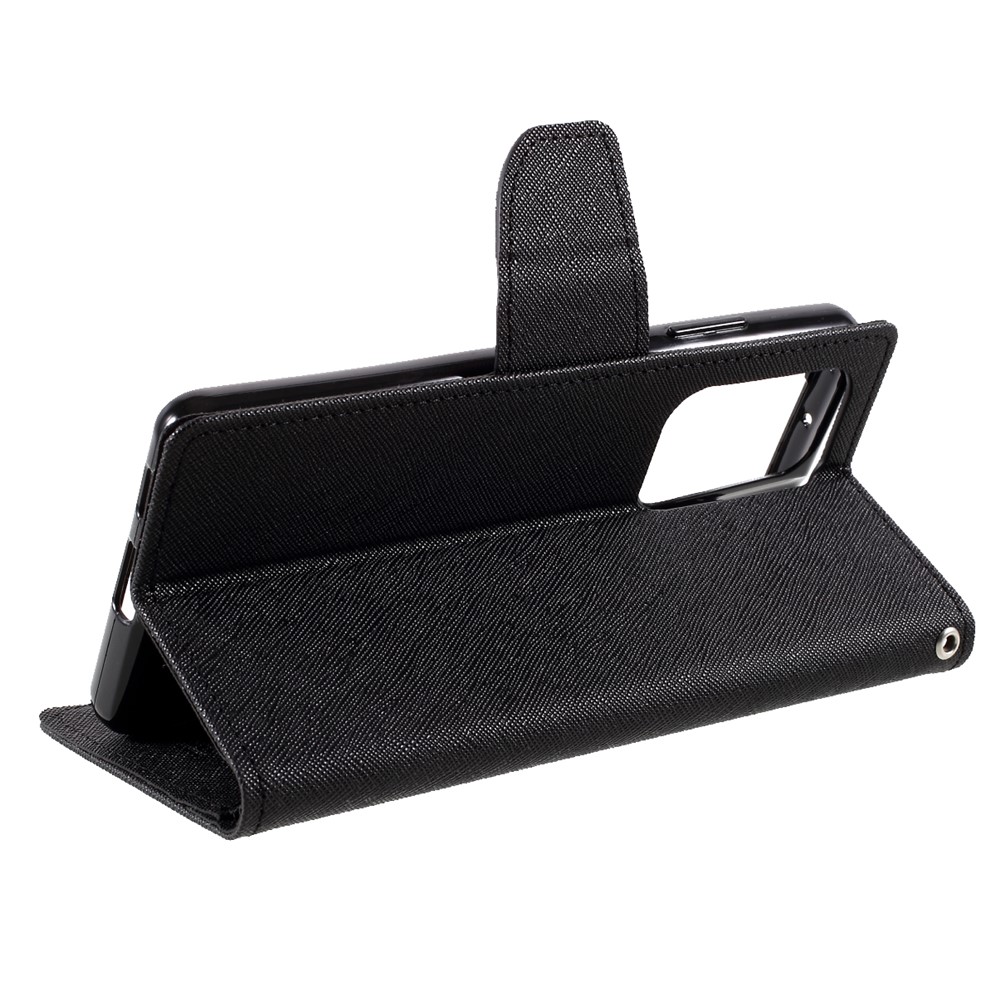 MERCURY GOOSPERY Leather Wallet Stand Case for Samsung Galaxy S21 Ultra Cover - Black-13