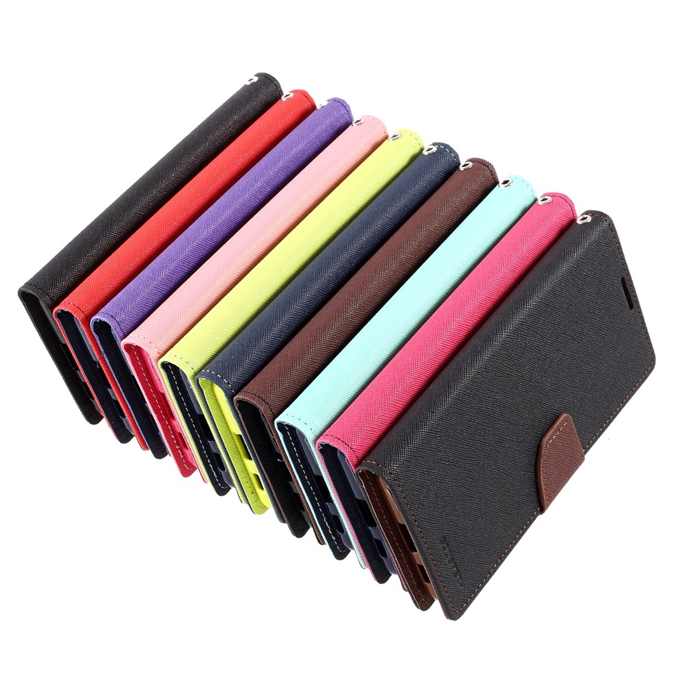 MERCURY GOOSPERY Leather Wallet Stand Case for Samsung Galaxy S21 Ultra Cover - Black-15
