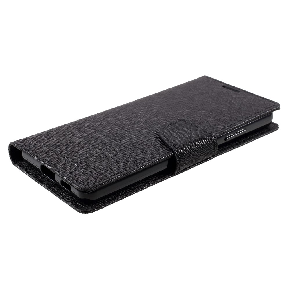 MERCURY GOOSPERY Leather Wallet Stand Case for Samsung Galaxy S21 Ultra Cover - Black-5
