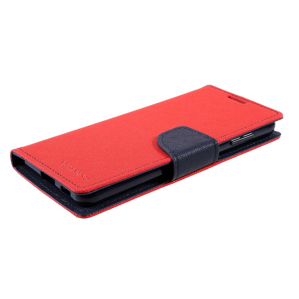 MERCURY GOOSPERY Leather Wallet Stand Shell for Samsung Galaxy S21+ Cover - Red-5