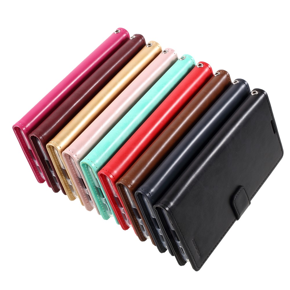 MERCURY GOOSPERY Blue Moon Wallet Leather Cover for Samsung Galaxy S21+ Stand Shell - Cyan-10