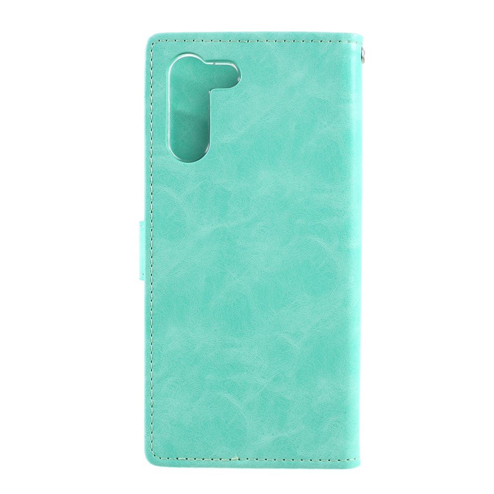 MERCURY GOOSPERY Blue Moon Wallet Leather Cover for Samsung Galaxy S21+ Stand Shell - Cyan-3