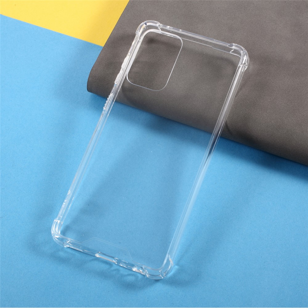 Shockproof Clear Acrylic Back Panel + Soft TPU Edge Combo Case for Samsung Galaxy A72 5G-2